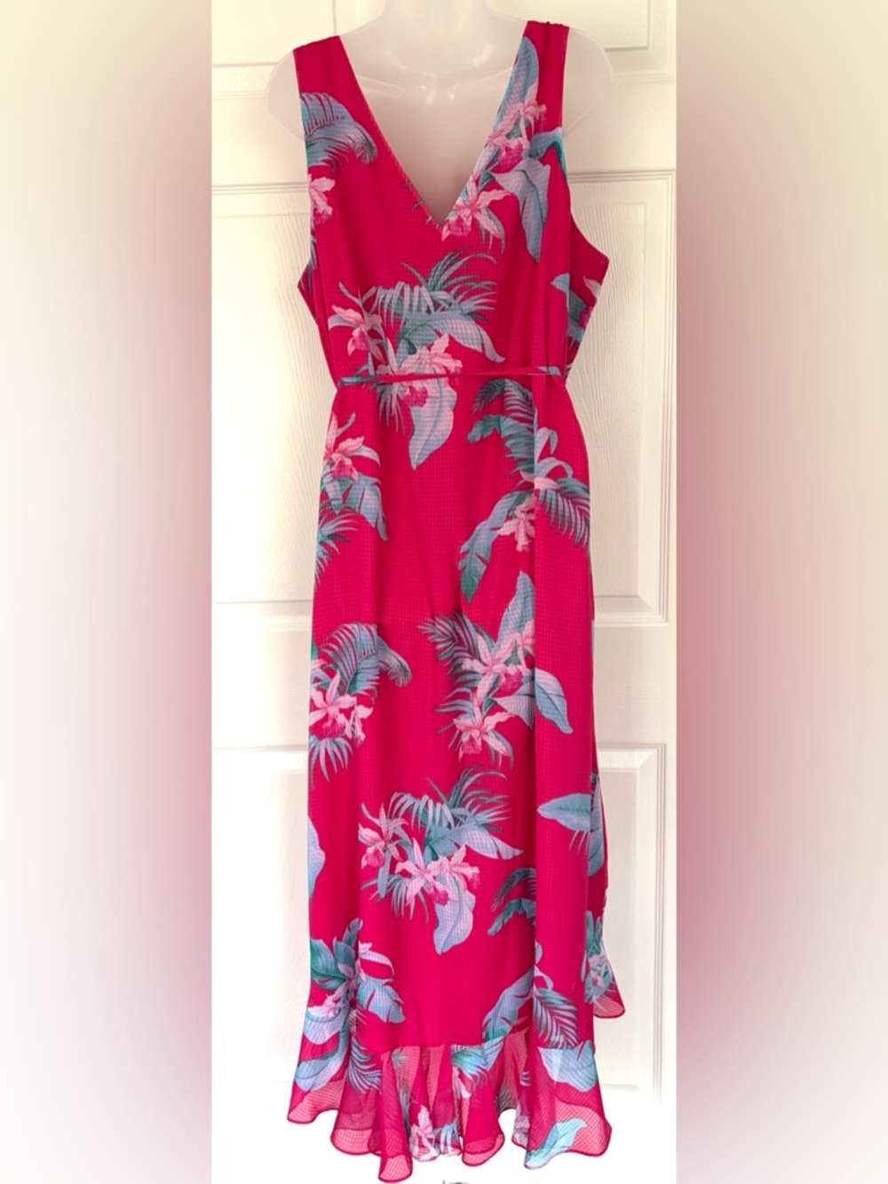 Tommy Bahama Maxi Dress La Brisa Blooms Sleeveless Maxi Dress Pink Floral New XL - Picture 5 of 16